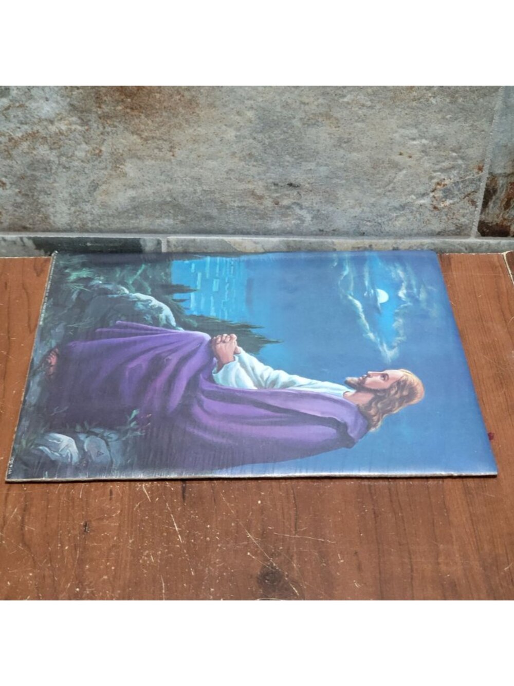 Vintage Unframed Christ on the Mount of Olives Art Print 1985 - Picture 8 of 9